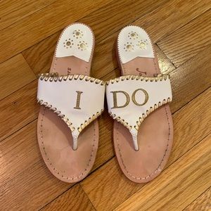 “I Do” Jack Rogers sandals